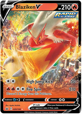 Blaziken V (020/198) [Sword & Shield: Chilling Reign] - Comfy Hobbies