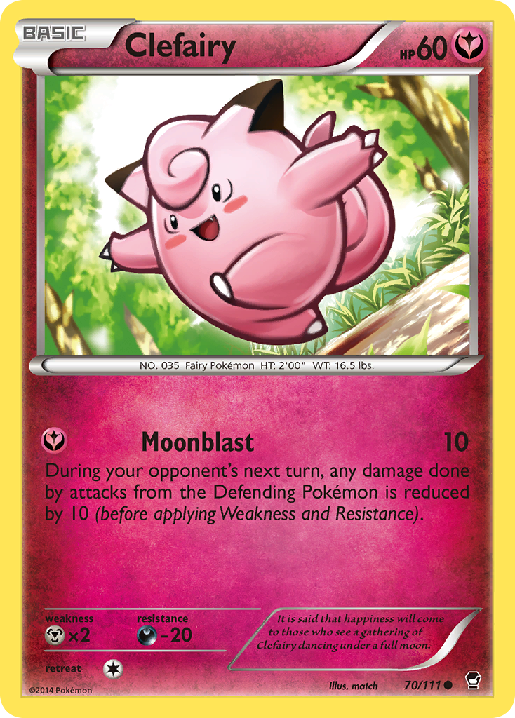 Clefairy (70/111) [XY: Furious Fists] - Comfy Hobbies