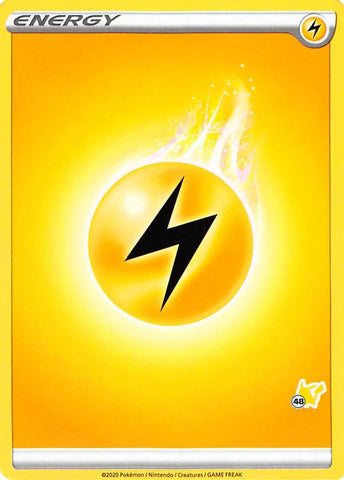 Lightning Energy (Pikachu Stamp #48) [Battle Academy 2022] - Comfy Hobbies