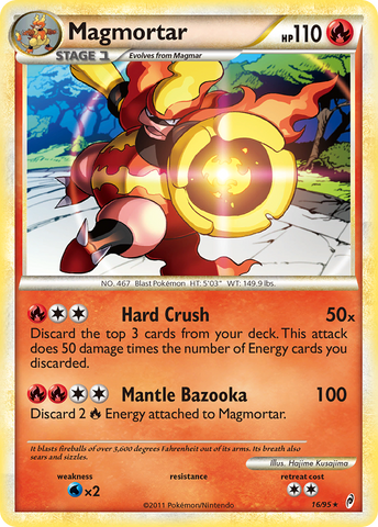 Magmortar (16/95) [HeartGold & SoulSilver: Call of Legends] - Comfy Hobbies