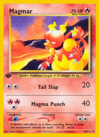 Magmar (40/111) [Neo Genesis 1st Edition] - Comfy Hobbies