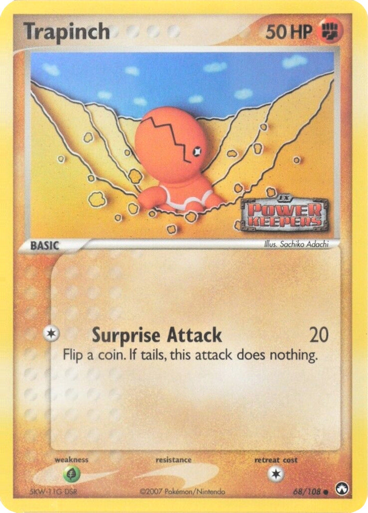 Trapinch (68/108) (Stamped) [EX: Power Keepers] - Comfy Hobbies