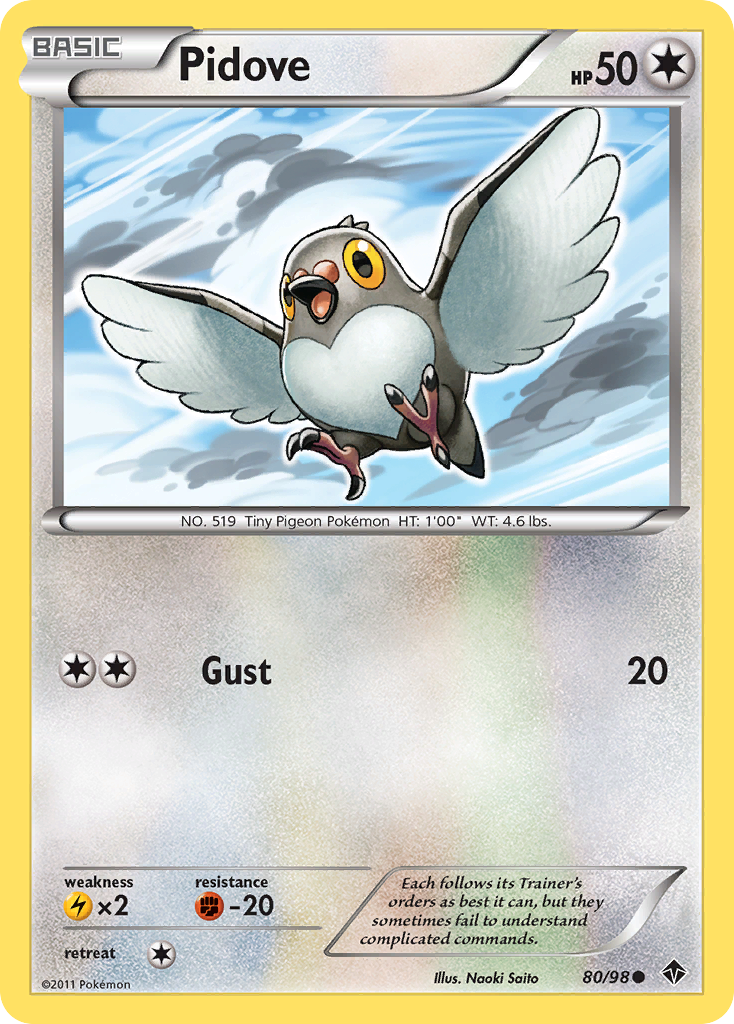 Pidove (80/98) [Black & White: Emerging Powers] - Comfy Hobbies