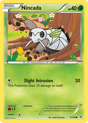 Nincada (9/108) [XY: Roaring Skies] - Comfy Hobbies