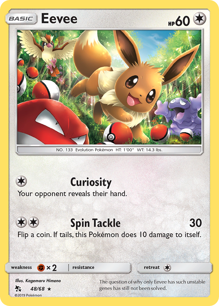 Eevee (48/68) [Sun & Moon: Hidden Fates] - Comfy Hobbies