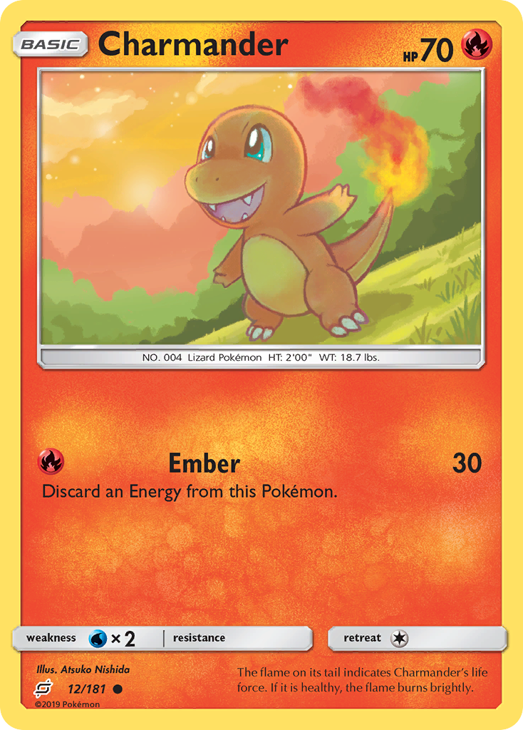 Charmander (12/181) [Sun & Moon: Team Up] - Comfy Hobbies