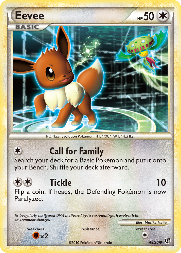 Eevee (48/90) [HeartGold & SoulSilver: Undaunted] - Comfy Hobbies