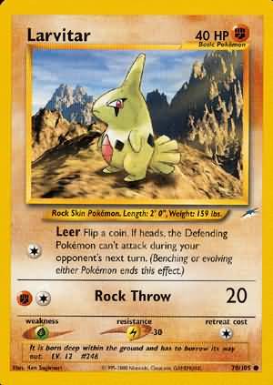 Larvitar (70/105) [Neo Destiny Unlimited] - Comfy Hobbies
