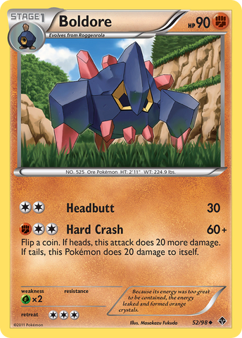 Boldore (52/98) [Black & White: Emerging Powers] - Comfy Hobbies