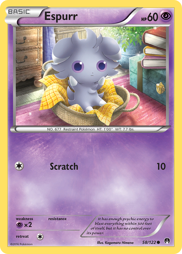 Espurr (58/122) [XY: BREAKpoint] - Comfy Hobbies