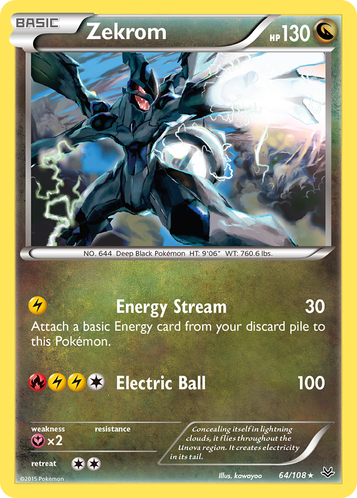 Zekrom (64/108) [XY: Roaring Skies] - Comfy Hobbies