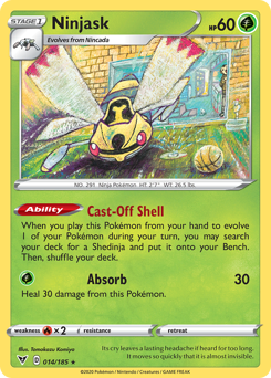 Ninjask (014/185) [Sword & Shield: Vivid Voltage] - Comfy Hobbies