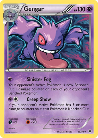 Gengar (35/83) (Cosmos Holo) [XY: Generations] - Comfy Hobbies