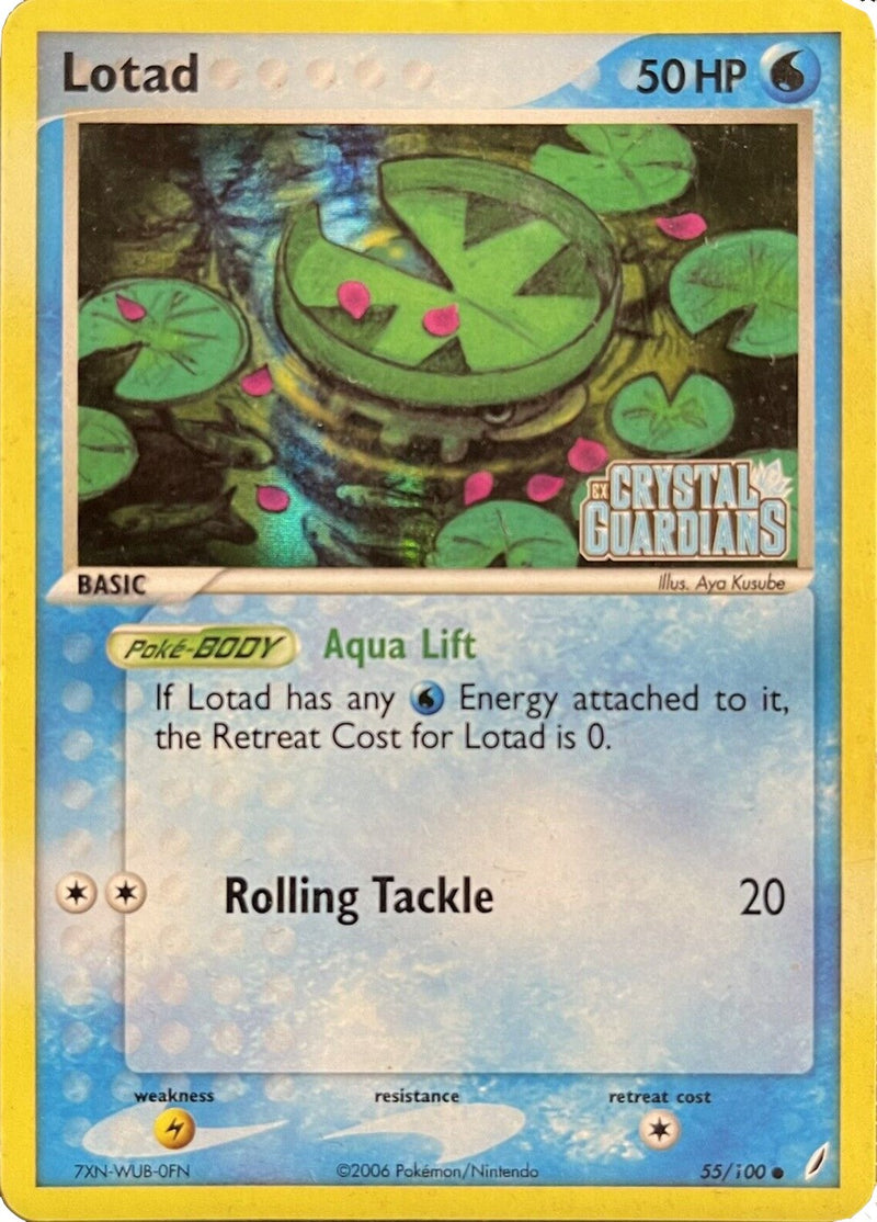 Lotad (055/100) (Theme Deck Exclusive) [EX: Crystal Guardians] - Comfy Hobbies