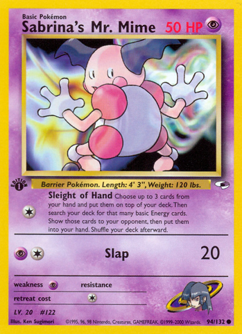 Sabrina's Mr. Mime (94/132) [Gym Heroes 1st Edition] - Comfy Hobbies