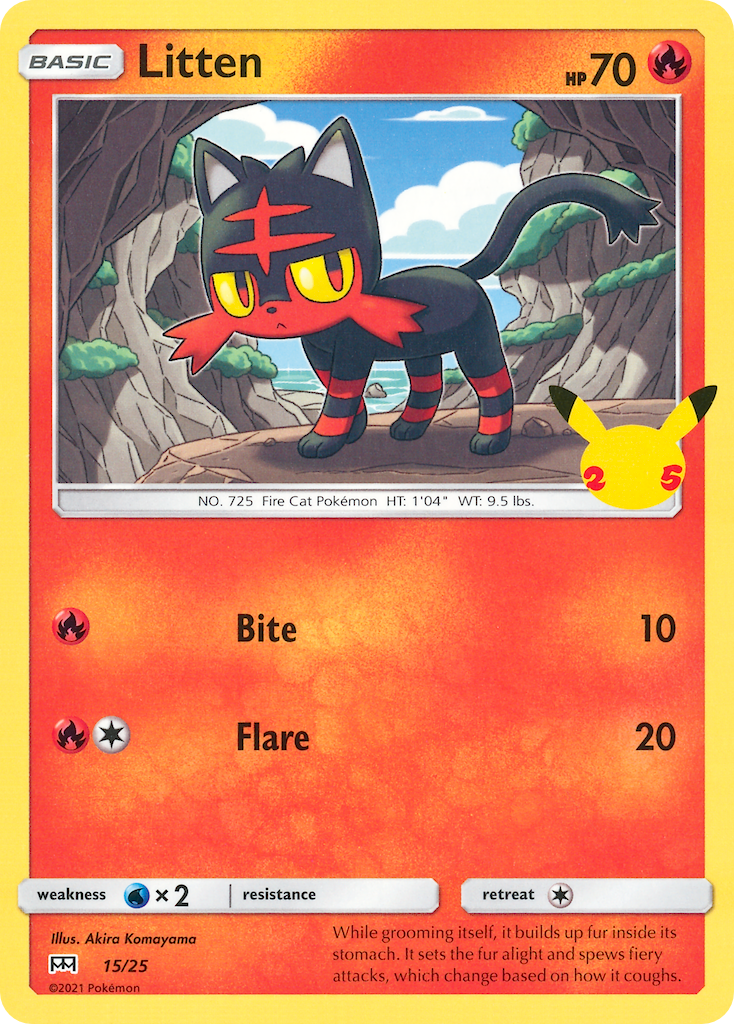 Litten (15/25) [McDonald's 25th Anniversary] - Comfy Hobbies