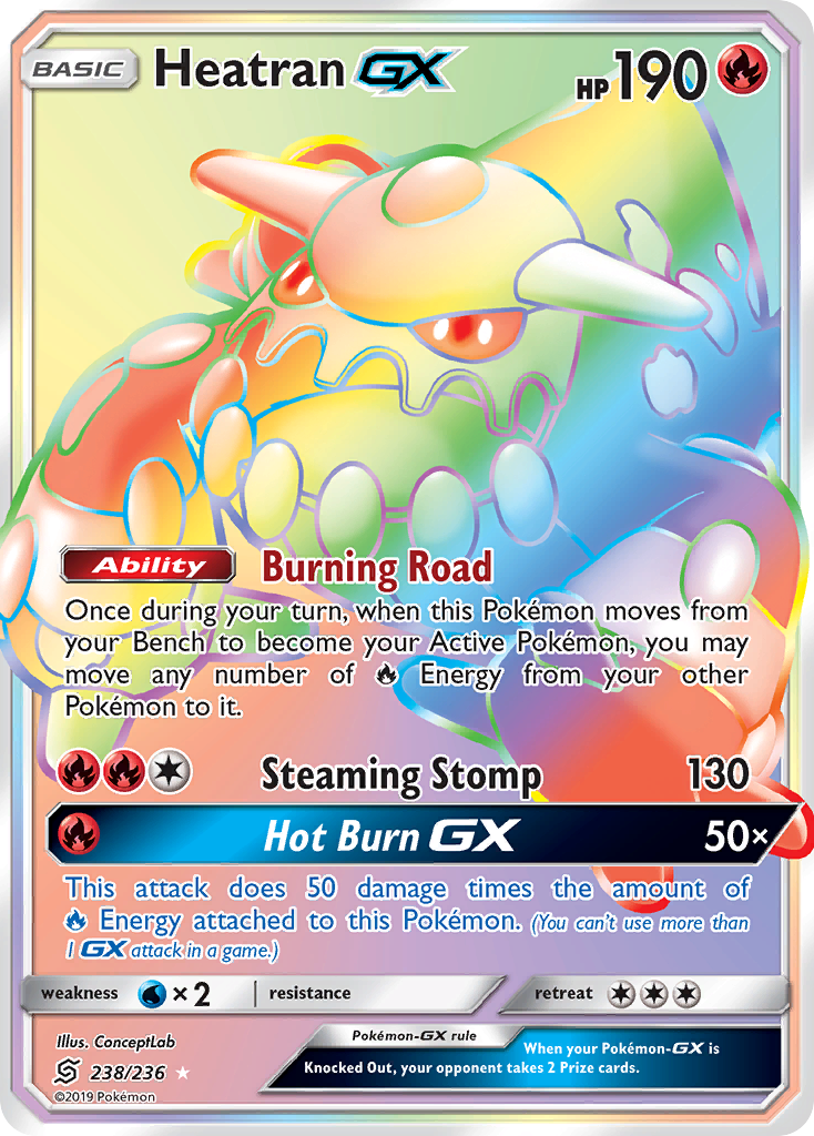 Heatran GX (238/236) [Sun & Moon: Unified Minds] - Comfy Hobbies