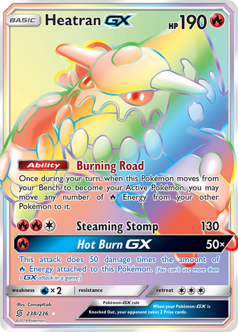 Heatran GX (238/236) [Sun & Moon: Unified Minds] - Comfy Hobbies
