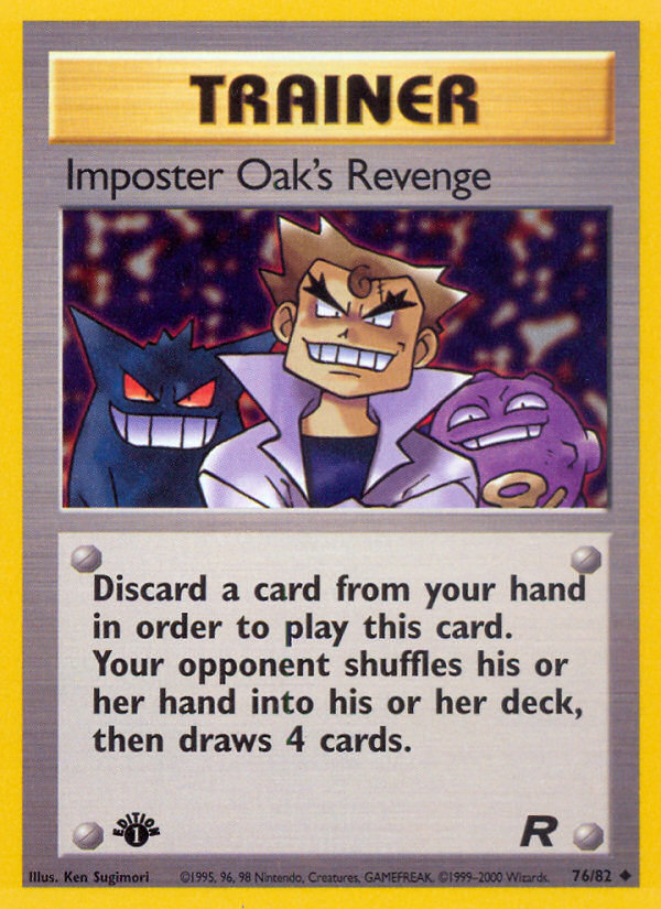 Imposter Oak's Revenge (76/82) [Team Rocket 1st Edition] - Comfy Hobbies
