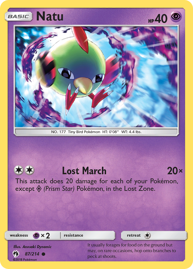 Natu (87/214) [Sun & Moon: Lost Thunder] - Comfy Hobbies