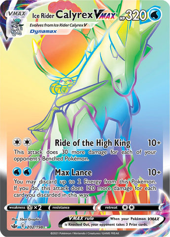Ice Rider Calyrex VMAX (202/198) [Sword & Shield: Chilling Reign] - Comfy Hobbies