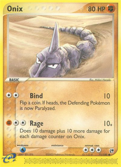 Onix (71/100) [EX: Sandstorm] - Comfy Hobbies