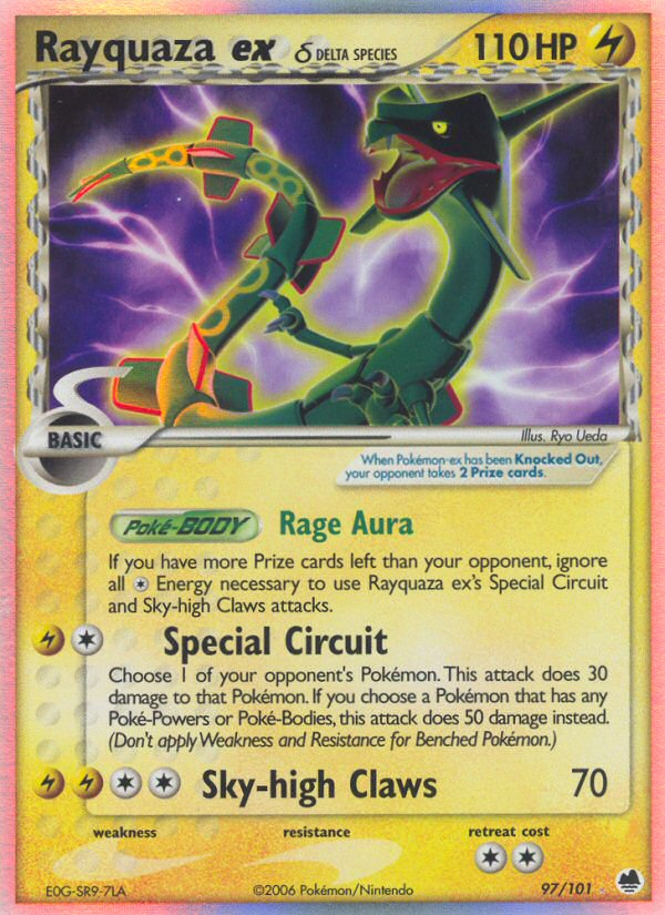 Rayquaza ex (97/101) (Delta Species) [EX: Dragon Frontiers] - Comfy Hobbies