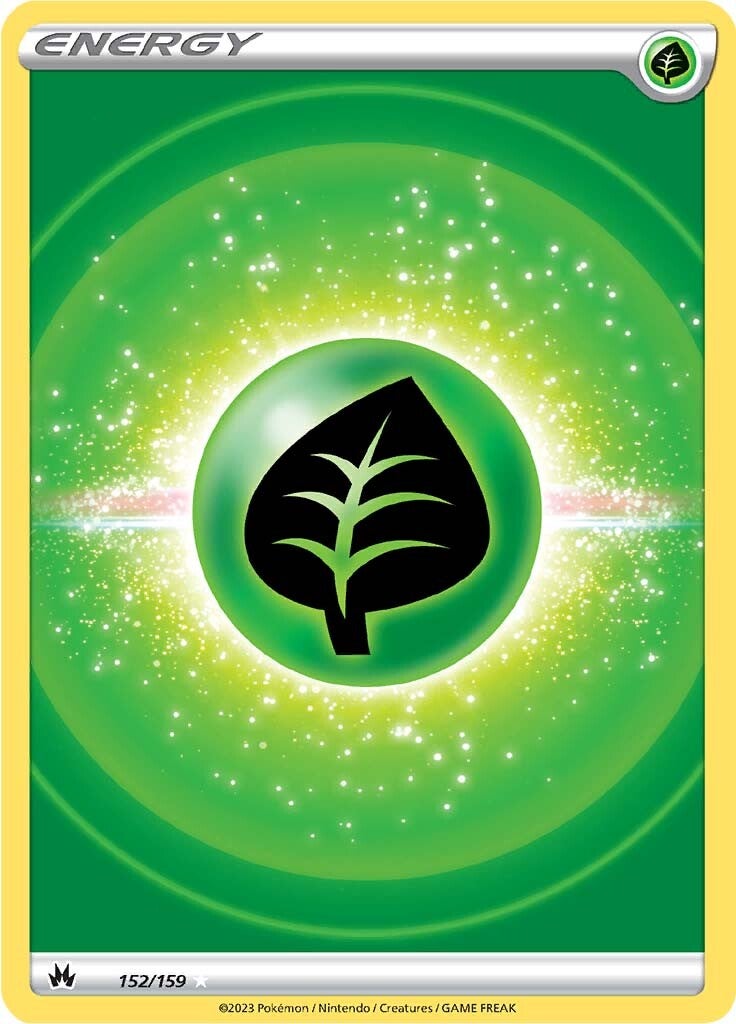 Grass Energy (152/159) (Texture Full Art) [Sword & Shield: Crown Zenith] - Comfy Hobbies