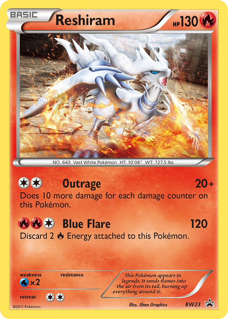 Reshiram (BW23) [Black & White: Black Star Promos] - Comfy Hobbies