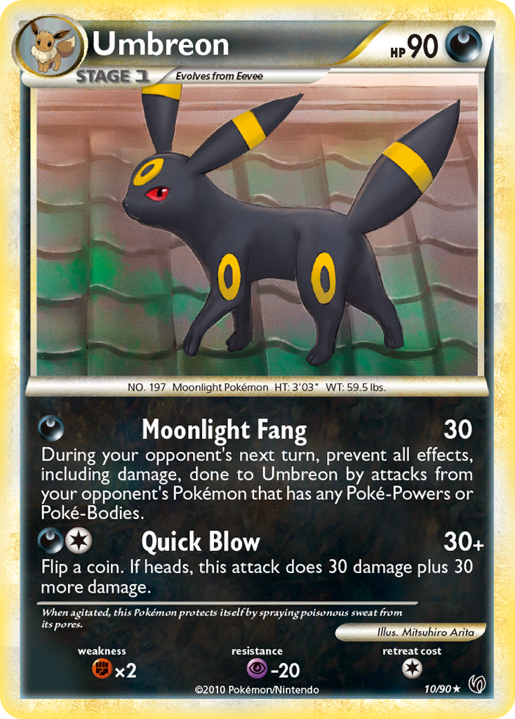 Umbreon (10/90) [HeartGold & SoulSilver: Undaunted] - Comfy Hobbies