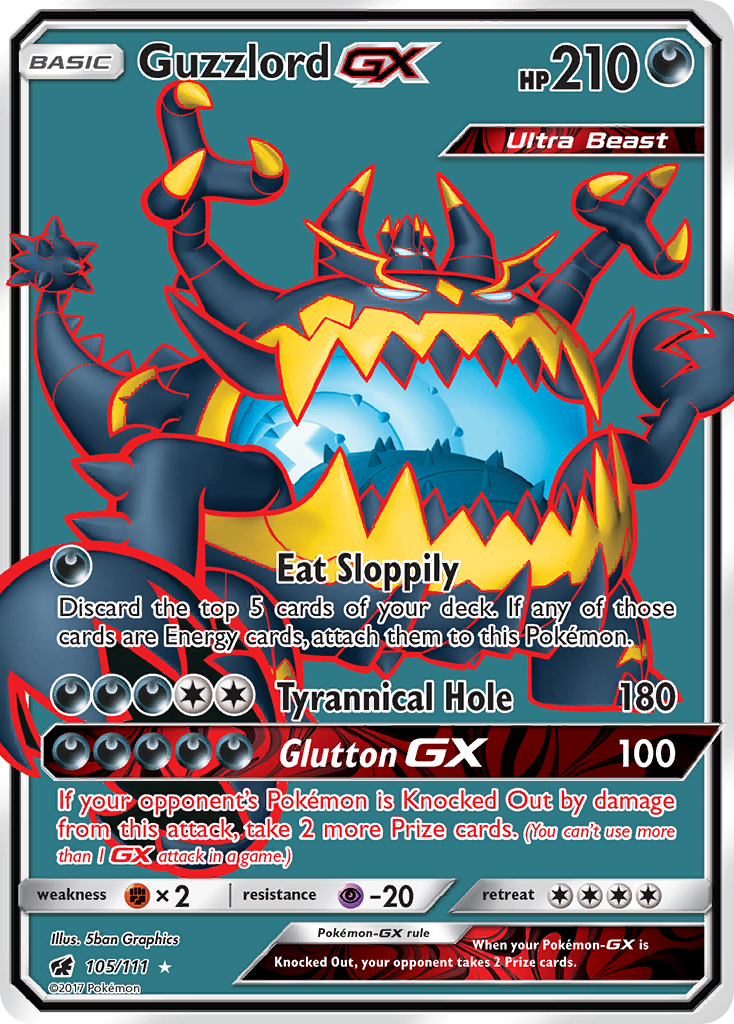 Guzzlord GX (105/111) [Sun & Moon: Crimson Invasion] - Comfy Hobbies