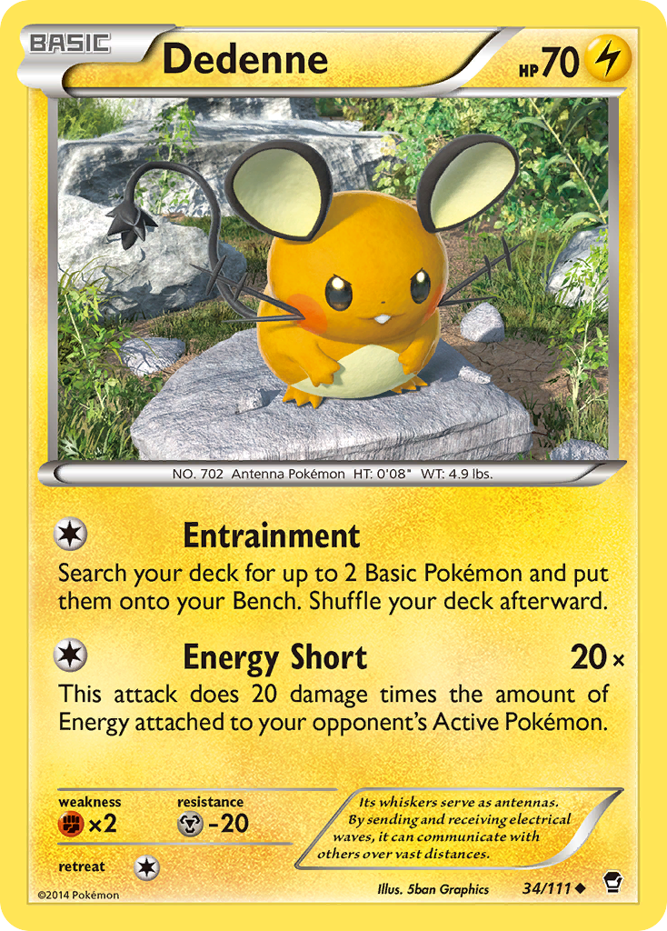 Dedenne (34/111) [XY: Furious Fists] - Comfy Hobbies