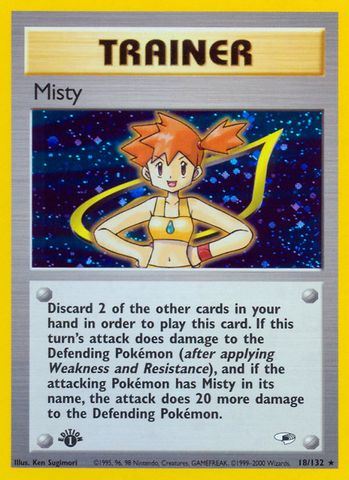 Misty (18/132) [Gym Heroes 1st Edition] - Comfy Hobbies