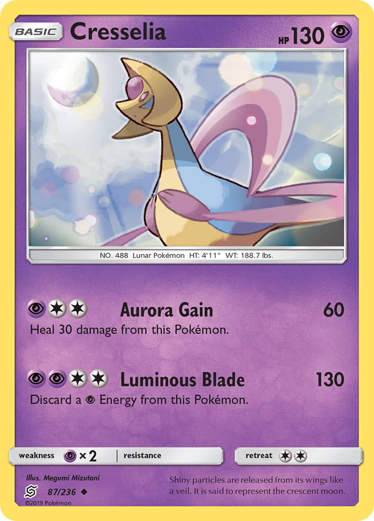 Cresselia (87/236) [Sun & Moon: Unified Minds] - Comfy Hobbies