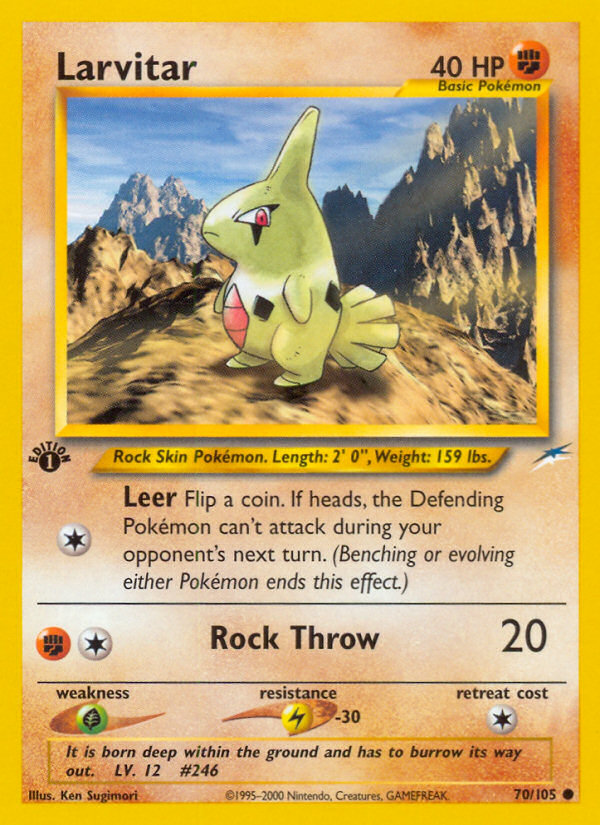 Larvitar (70/105) [Neo Destiny 1st Edition] - Comfy Hobbies