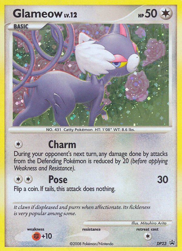 Glameow (DP23) [Diamond & Pearl: Black Star Promos] - Comfy Hobbies