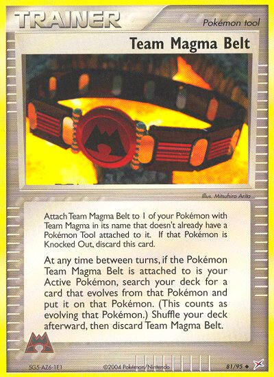 Team Magma Belt (81/95) [EX: Team Magma vs Team Aqua] - Comfy Hobbies