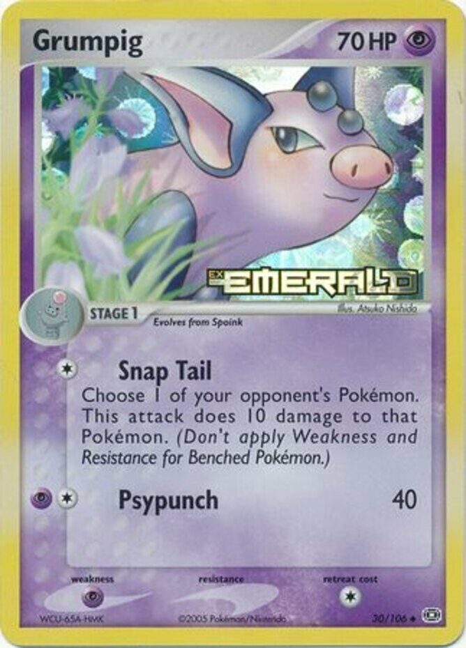 Grumpig (30/106) (Stamped) [EX: Emerald] - Comfy Hobbies