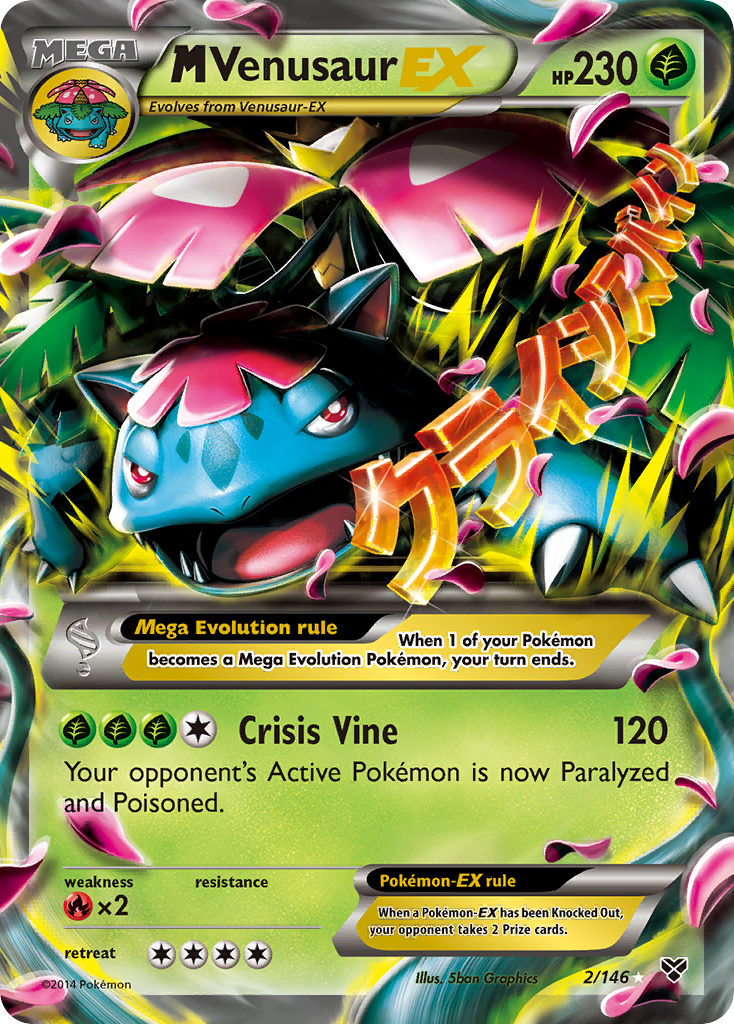 M Venusaur EX (2/146) [XY: Base Set] - Comfy Hobbies