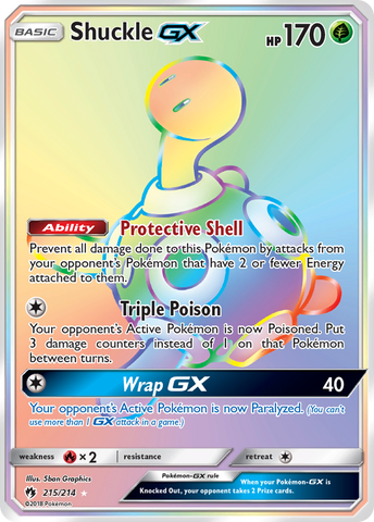 Shuckle GX (215/214) [Sun & Moon: Lost Thunder] - Comfy Hobbies