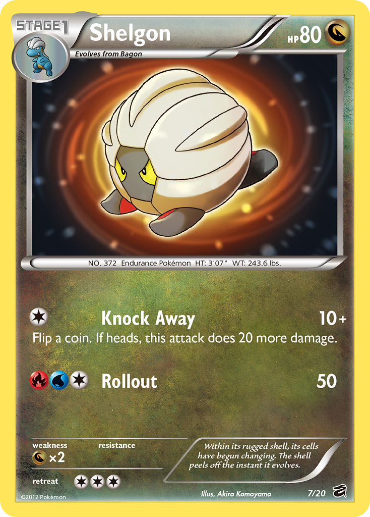Shelgon (7/20) [Black & White: Dragon Vault] - Comfy Hobbies