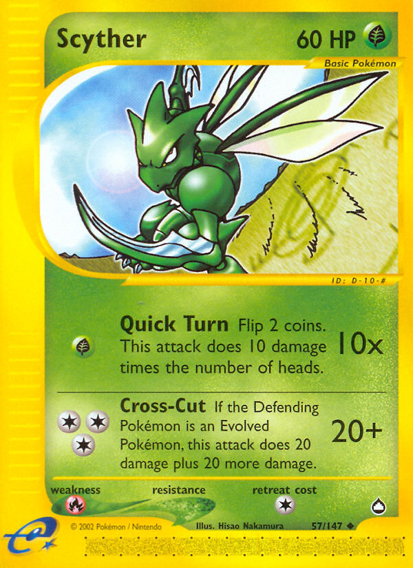 Scyther (57/147) [Aquapolis] - Comfy Hobbies