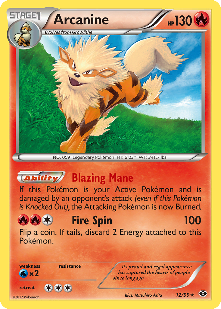 Arcanine (12/99) [Black & White: Next Destinies] - Comfy Hobbies