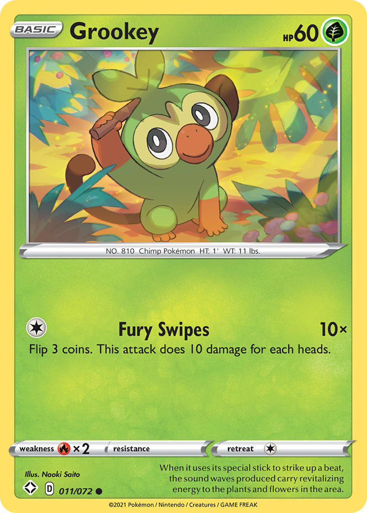 Grookey (011/072) [Sword & Shield: Shining Fates] - Comfy Hobbies