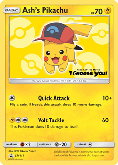 Ash's Pikachu (SM111) [Sun & Moon: Black Star Promos] - Comfy Hobbies