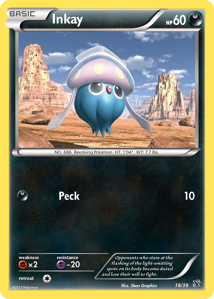 Inkay (18/39) [XY: Kalos Starter Set] - Comfy Hobbies