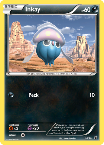 Inkay (18/39) [XY: Kalos Starter Set] - Comfy Hobbies