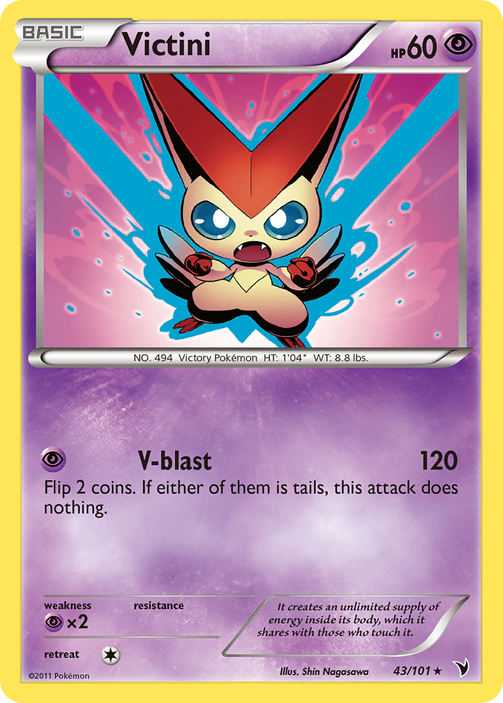 Victini (43/101) [Black & White: Noble Victories] - Comfy Hobbies