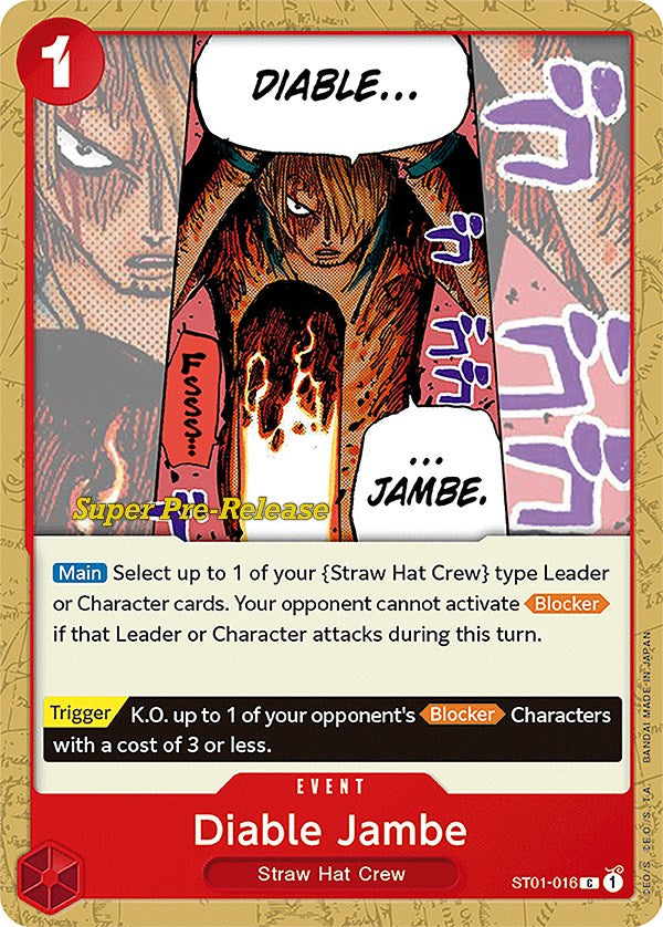 Diable Jambe [Super Pre-Release Starter Deck: Straw Hat Crew] - Comfy Hobbies