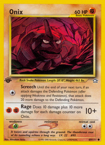 Onix (69/111) [Neo Genesis 1st Edition] - Comfy Hobbies